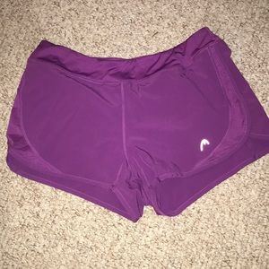 Head purple athletic shorts